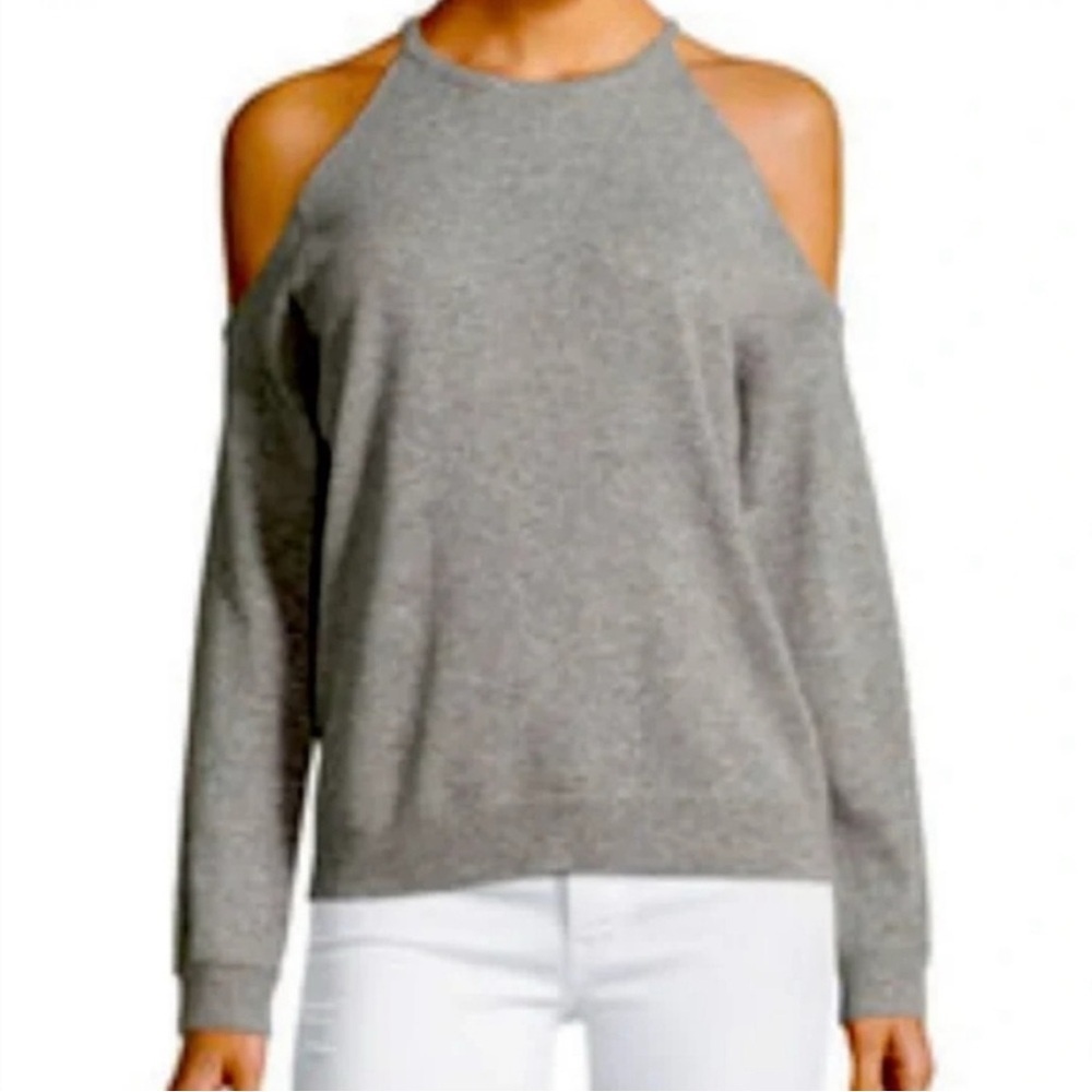 Theory Toleema B Cold Shoulder Cashmere Sweater - Picture 1 of 6
